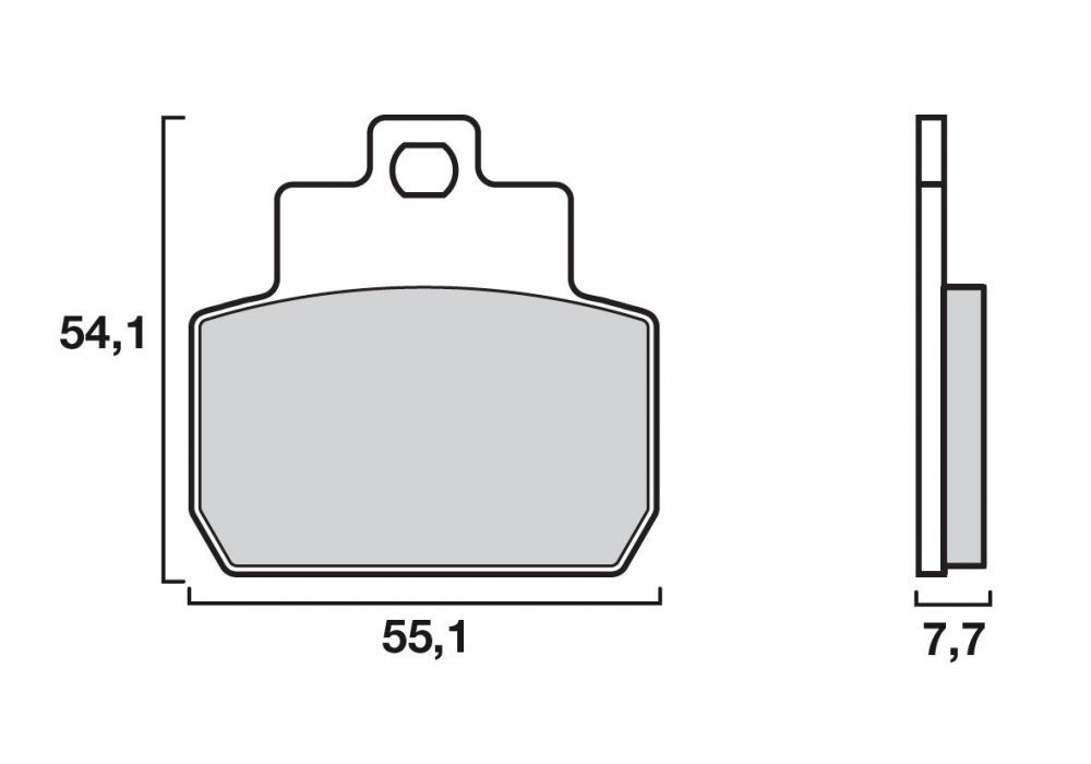 Plaquette de frein Arrière Brembo 07061 CC