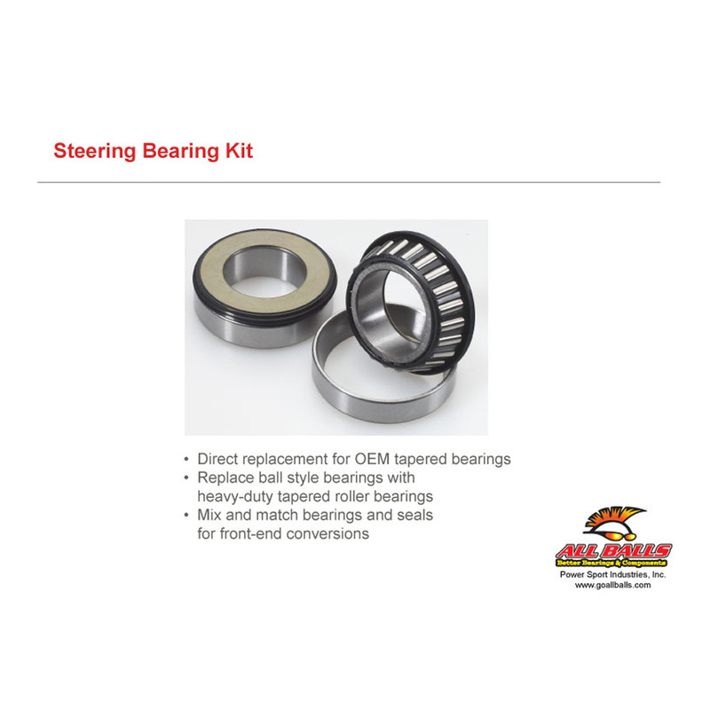 Kit roulements de colonne de direction ALL BALLS pour Triumph Daytona 675 (06-14) - 22-1046 Kit roulements de colonne de direction ALL BALLS pour Triumph Daytona 675 (06-14) - 22-1046