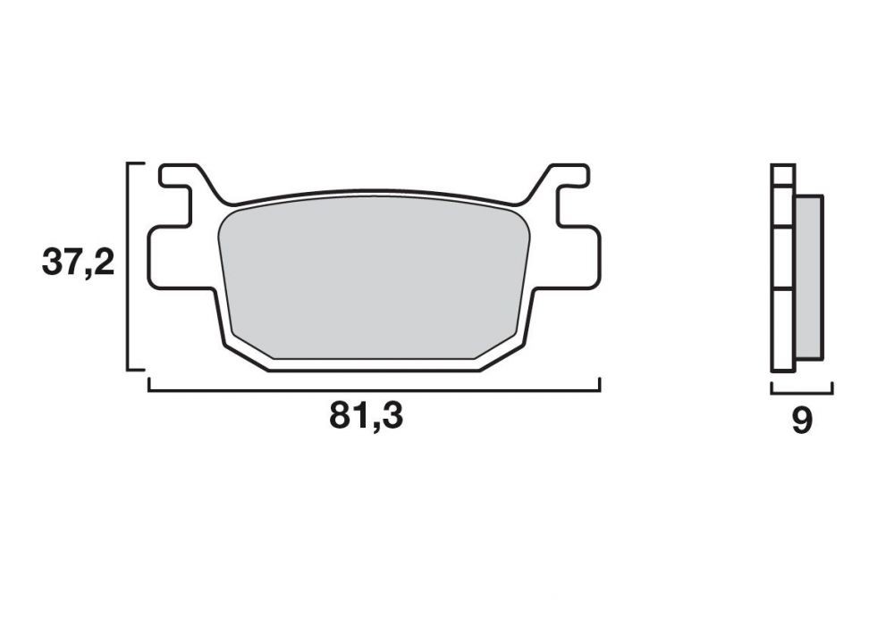 Plaquette de frein Arrière Brembo 07064 XS