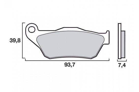 Plaquette de frein Avant Brembo 07065 XS Plaquette de frein Avant Brembo 07065 XS