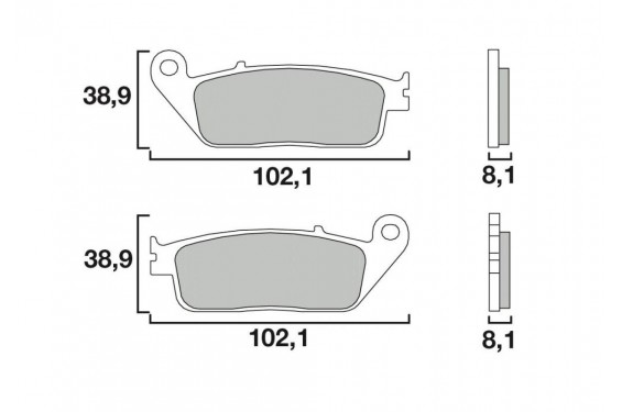 Plaquette de frein Arrière Brembo 07074 XS Plaquette de frein Arrière Brembo 07074 XS