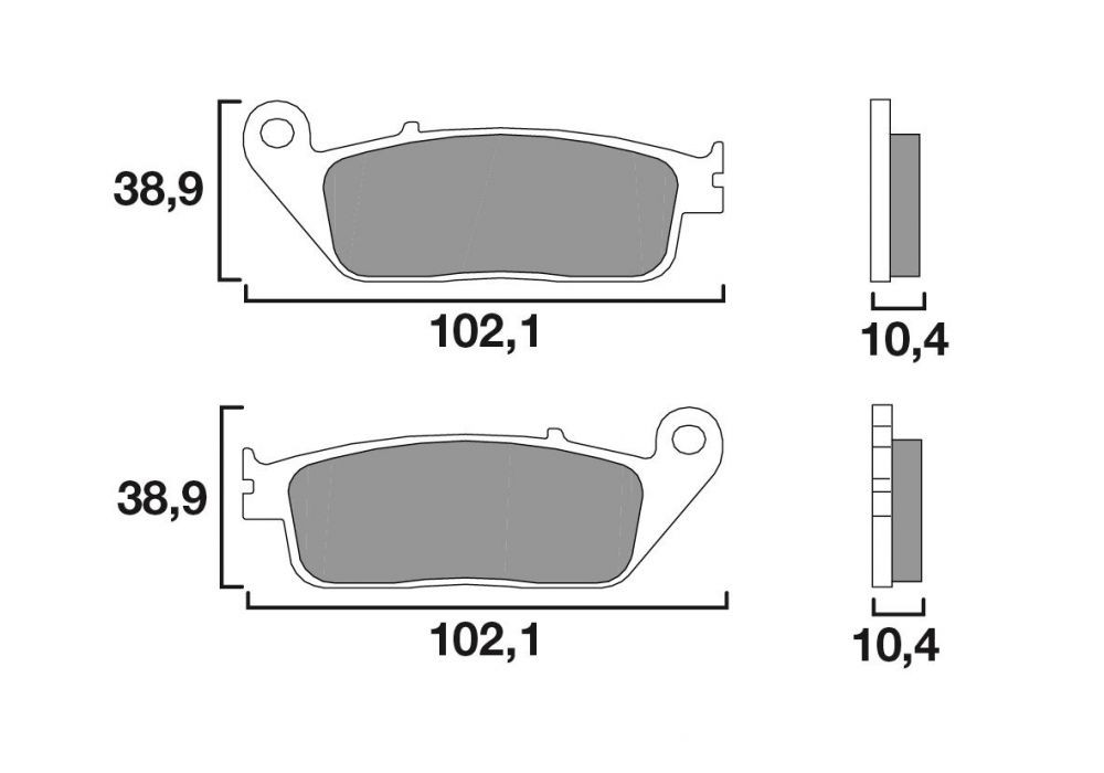 Plaquette de frein Avant Brembo 07096 CC