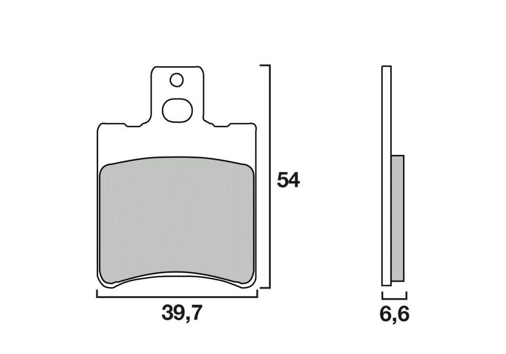 Plaquette de frein Avant Scooter Brenta FT3011 - Organique Route