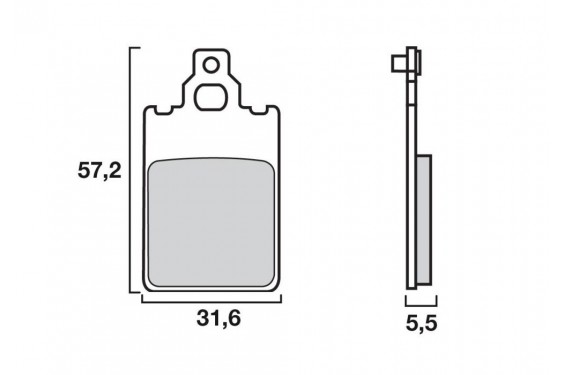 Plaquette de frein Avant Scooter Brenta FT3012 - Organique Route Plaquette de frein Avant Scooter Brenta FT3012 - Organique Route