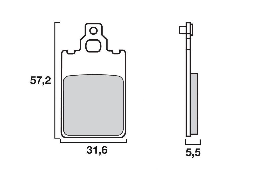 Plaquette de frein Avant Scooter Brenta FT3012 - Organique Route