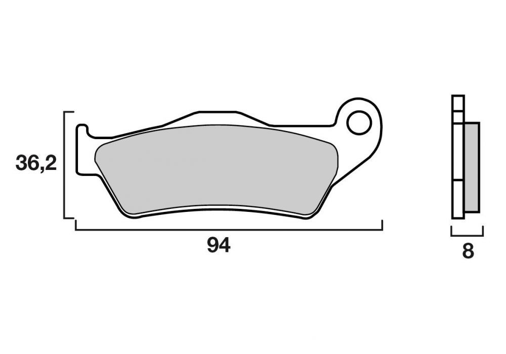 Plaquette de frein Moto et Scooter Brenta FT3027 - Organique Route