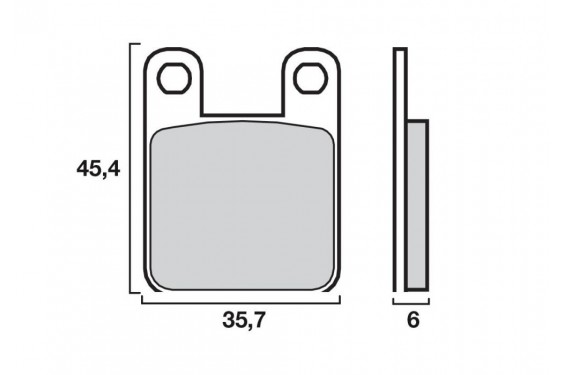 Plaquette de frein Avant Moto et Scooter Brenta FT3015 - Organique Route Plaquette de frein Avant Moto et Scooter Brenta FT3015 - Organique Route