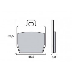 Plaquette de frein Avant Scooter Brenta FT3016 - Organique Route