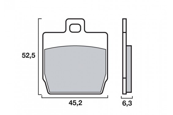 Plaquette de frein Avant Scooter Brenta FT3016 - Organique Route Plaquette de frein Avant Scooter Brenta FT3016 - Organique Route