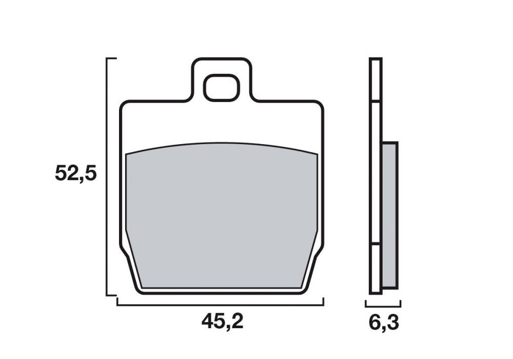 Plaquette de frein Arrière Scooter Brenta FT3016 - Organique Route