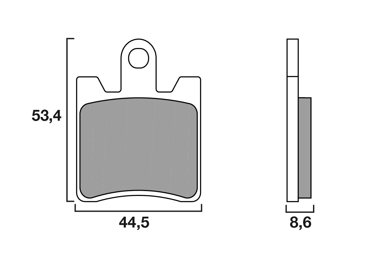 Plaquette de frein Avant Moto et Scooter Brenta FT3018 - Organique Route