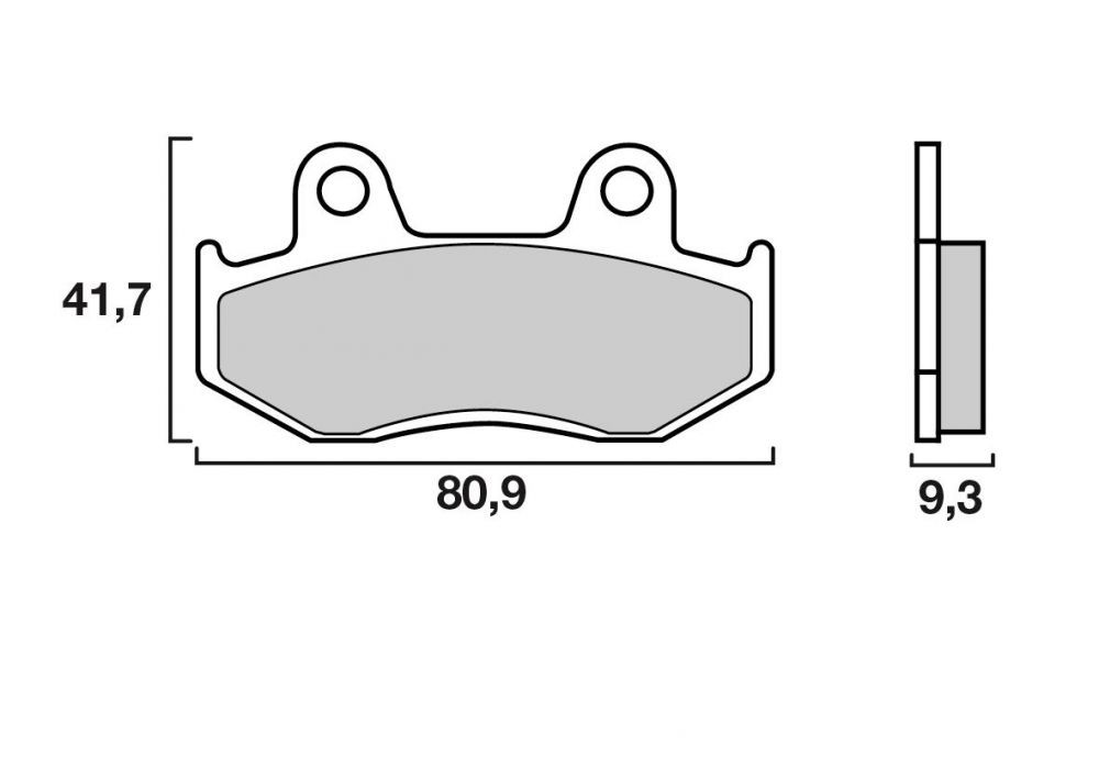 Plaquette de frein Moto et Scooter Brenta FT3034 - Organique Route