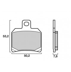 Plaquette de frein Moto et Scooter Brenta FT4035 - Syntérisé Route