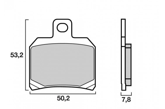 Plaquette de frein Moto et Scooter Brenta FT4035 - Syntérisé Route