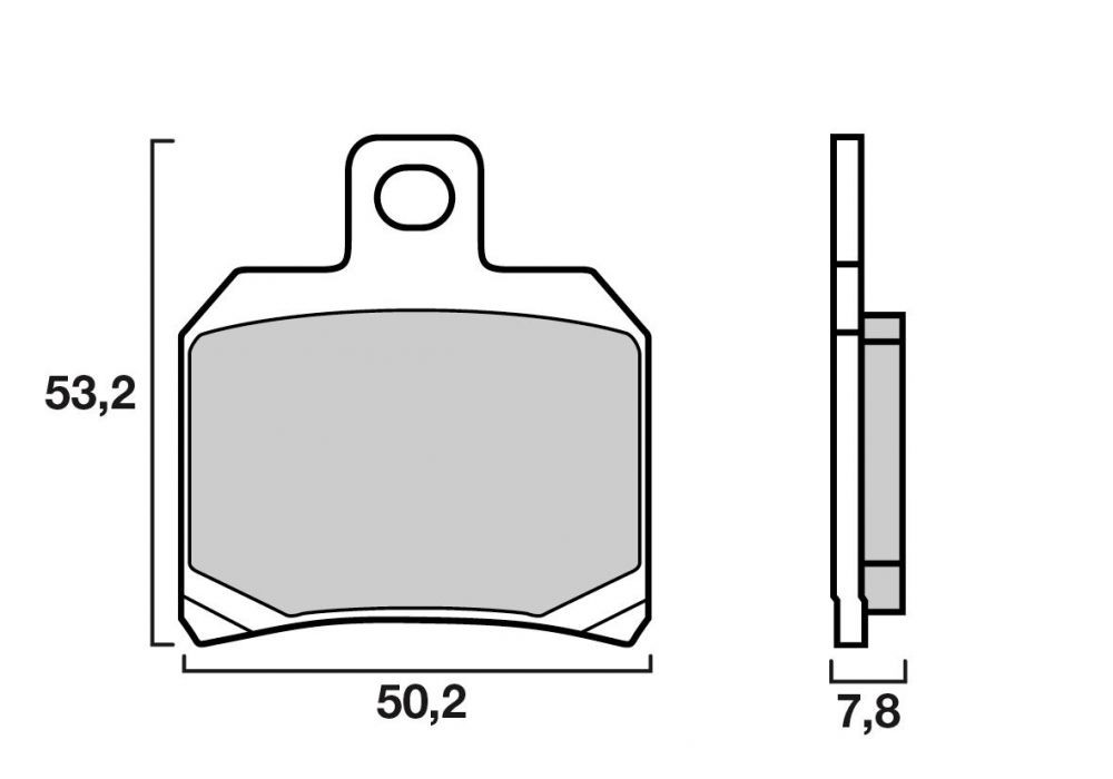 Plaquette de frein Moto et Scooter Brenta FT4035 - Syntérisé Route