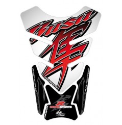 Protection de Réservoir Moto Blanc - Rouge - Noir pour Suzuki HAYABUSA