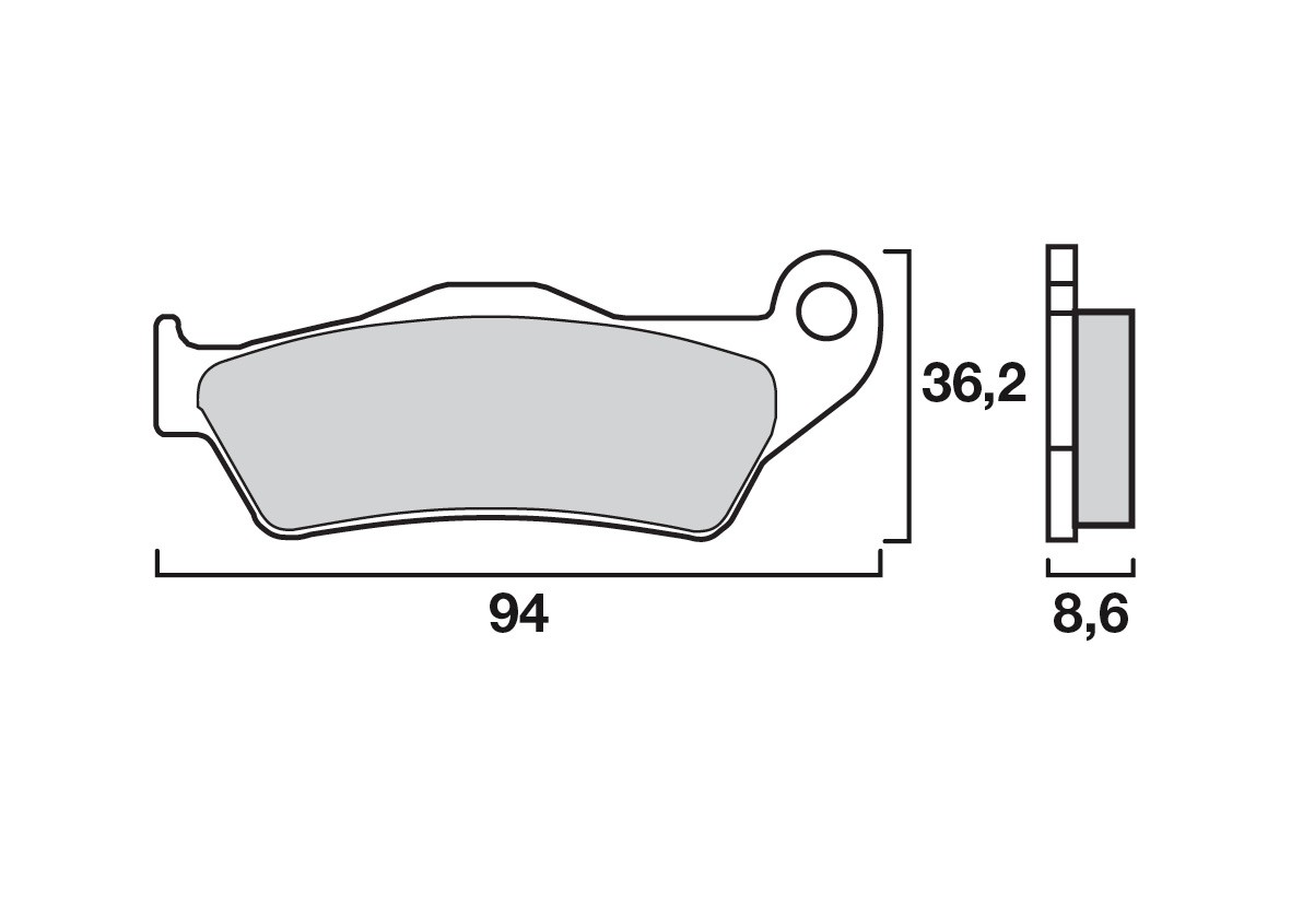 Plaquette de frein Arrière Brenta FT3084 - Organique Route