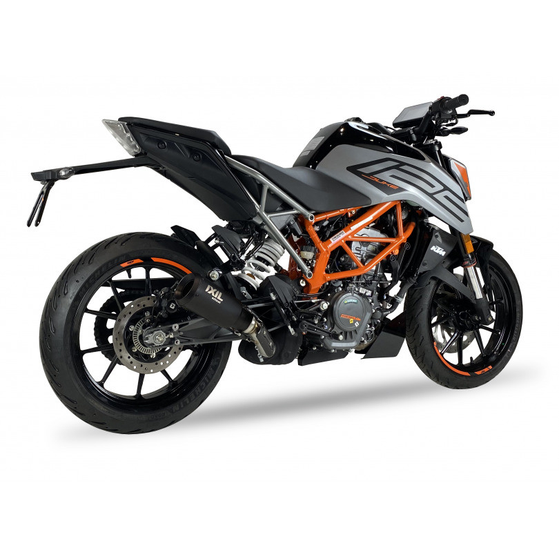 Silencieux "Homologué" Ixil Race Xtrem Black pour KTM Duke 125 (21-23)