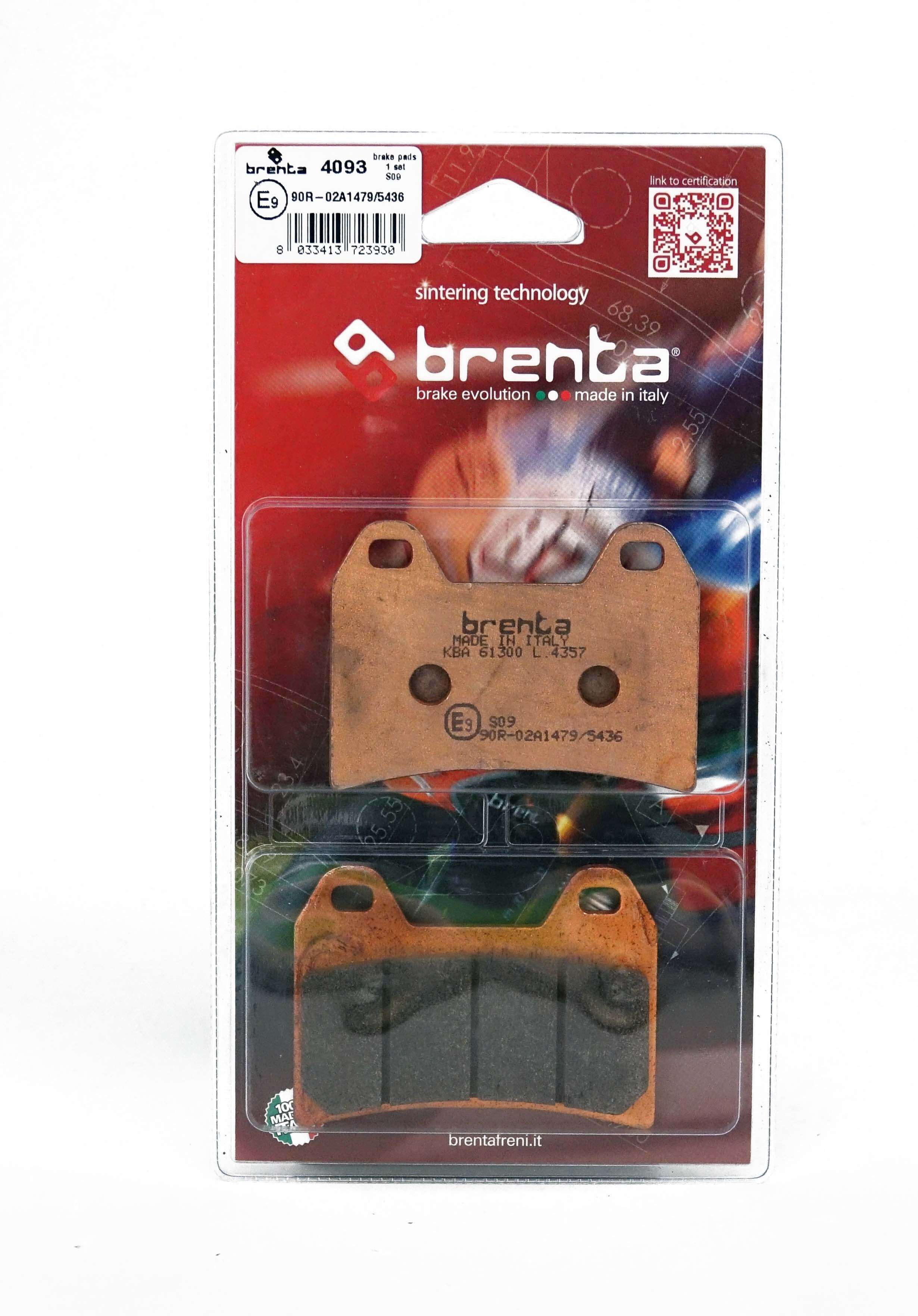 Pack Plaquettes de Frein Avant Brenta pour Aprilia Dorsoduro 750 (2008) - Métal Fritté - FT4093