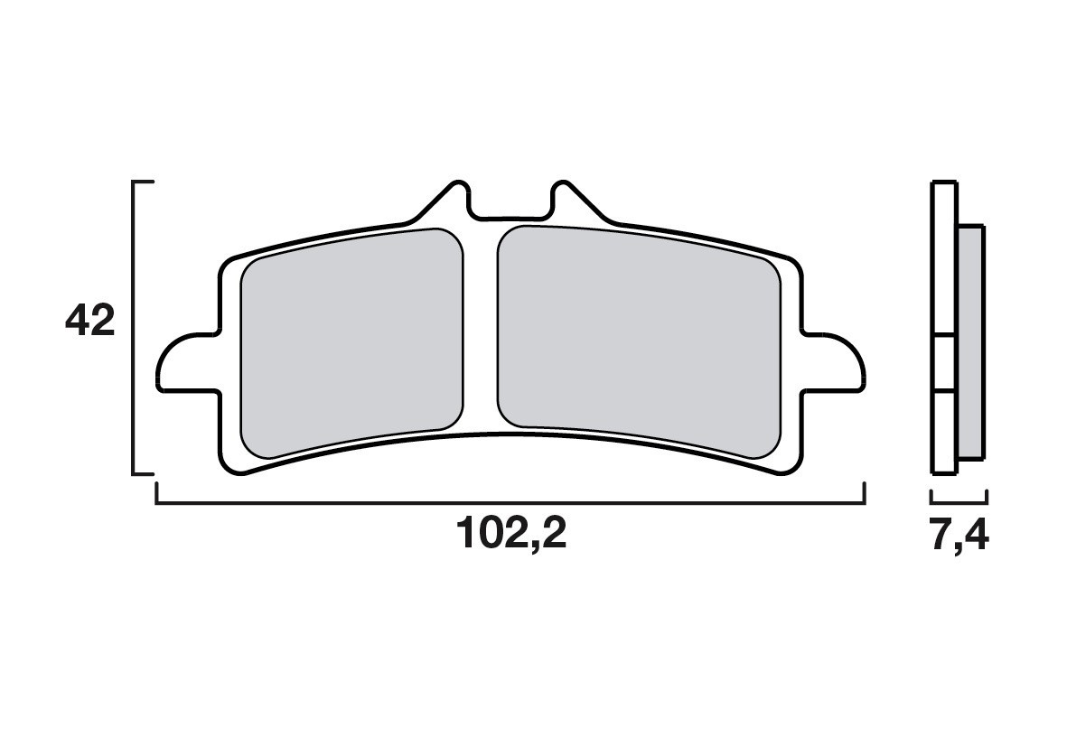 Pack Plaquettes de Frein Avant Brenta pour Aprilia RSV4 R (09-14) - Métal Fritté - FT4113