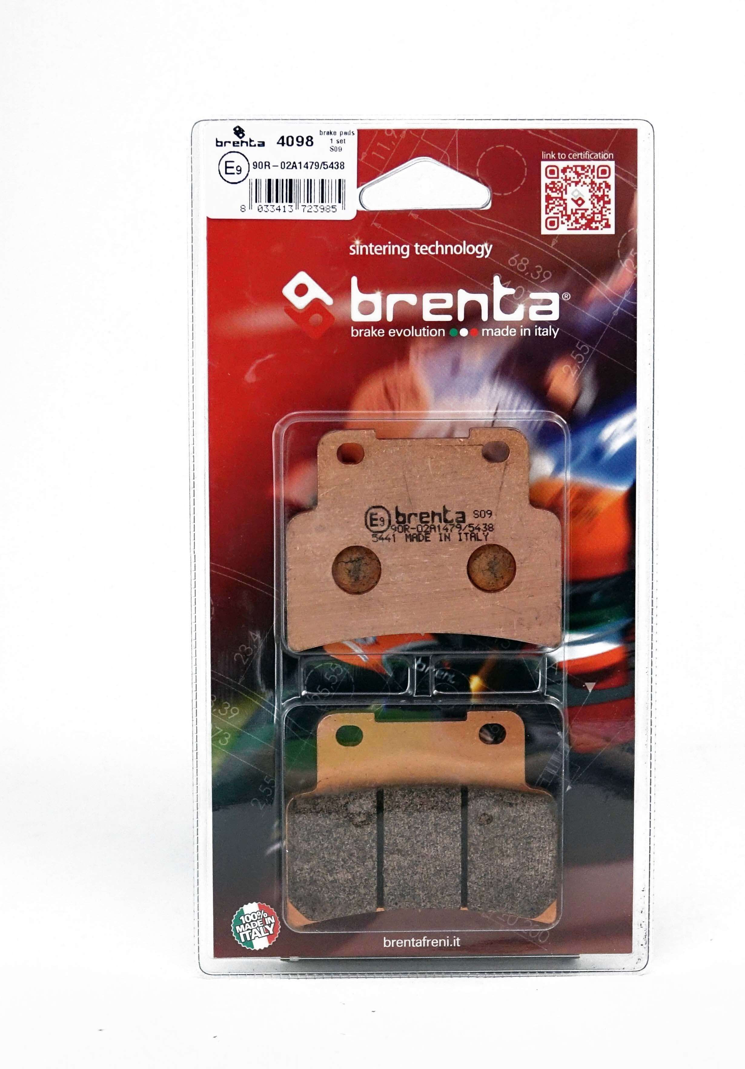 Pack Plaquettes de Frein Avant Brenta pour Aprilia Shiver 750 (07-17) - Métal Fritté - FT4098