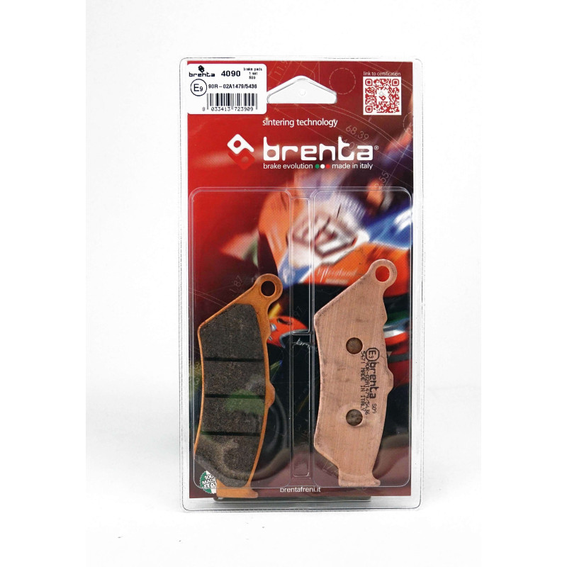 Pack Plaquettes de Frein Avant Brenta pour Aprilia Tuareg 660 (21-25) - Métal Fritté - FT4090 Pack Plaquettes de Frein Avant Brenta pour Aprilia Tuareg 660 (21-25) - Métal Fritté - FT4090
