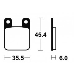 Plaquette de frein Avant Moto et Scooter Brenta FT4015 - Syntérisé Route
