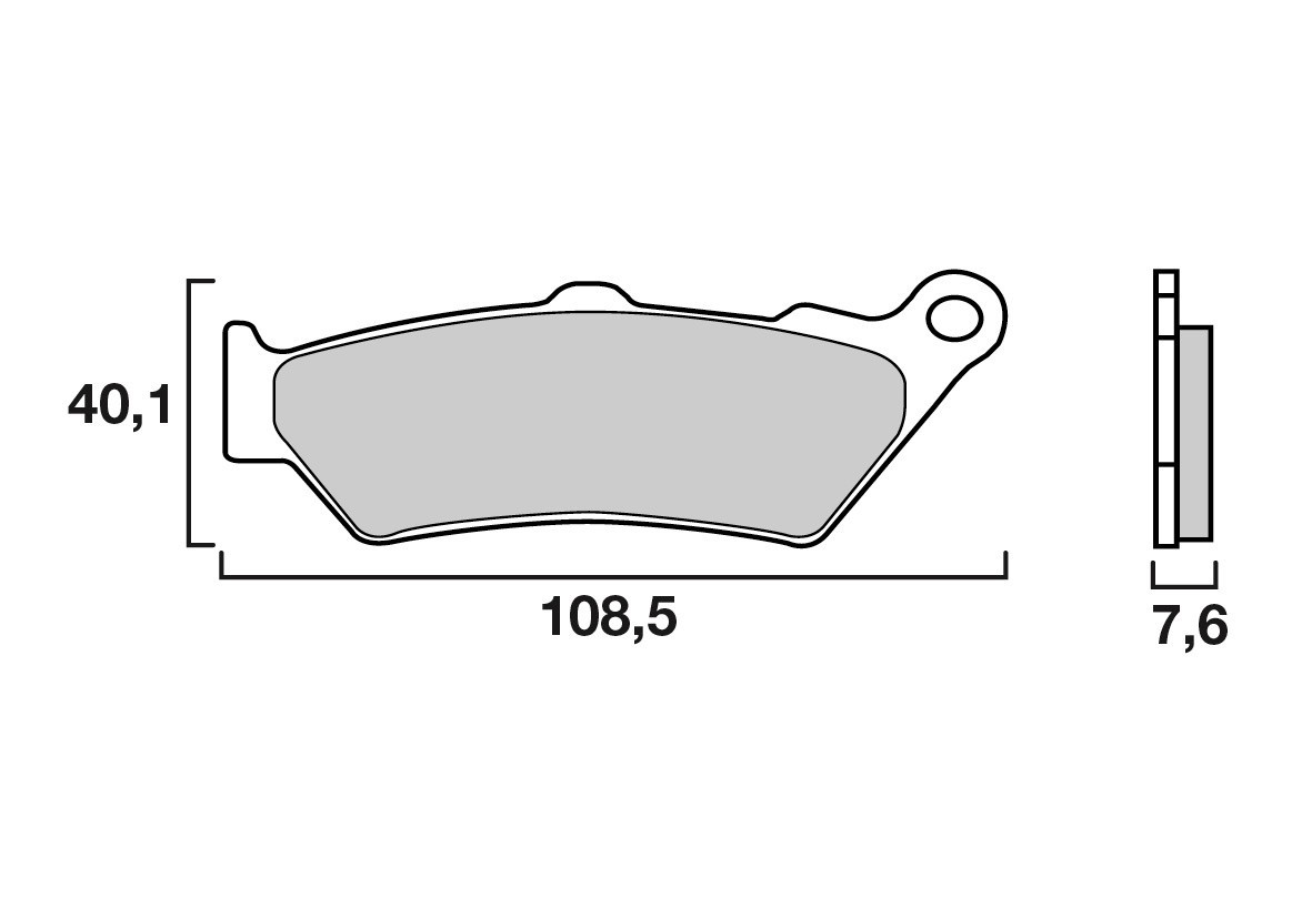 Pack Plaquettes de Frein Avant Brenta pour Benelli Leoncino 500 Trail (19-20) - Métal Fritté - FT4090