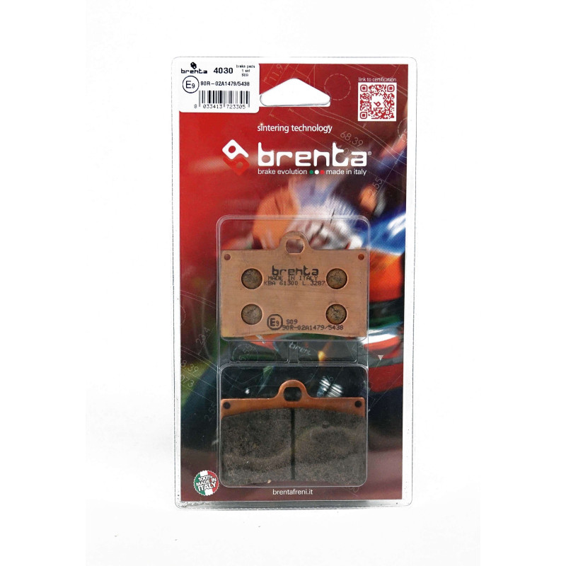 Pack Plaquettes de Frein Avant Brenta pour Bimota TESI 2D (04-06) - Métal Fritté - FT4030 Pack Plaquettes de Frein Avant Brenta pour Bimota TESI 2D (04-06) - Métal Fritté - FT4030