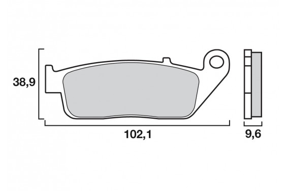 Plaquette de frein Avant Brenta FT4071 - Syntérisé Route Plaquette de frein Avant Brenta FT4071 - Syntérisé Route