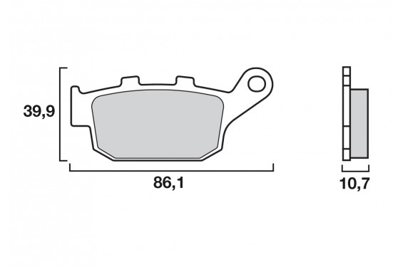 Plaquette de frein Brenta Arrière FT4073 - Syntérisé Route et Piste Plaquette de frein Brenta Arrière FT4073 - Syntérisé Route et Piste