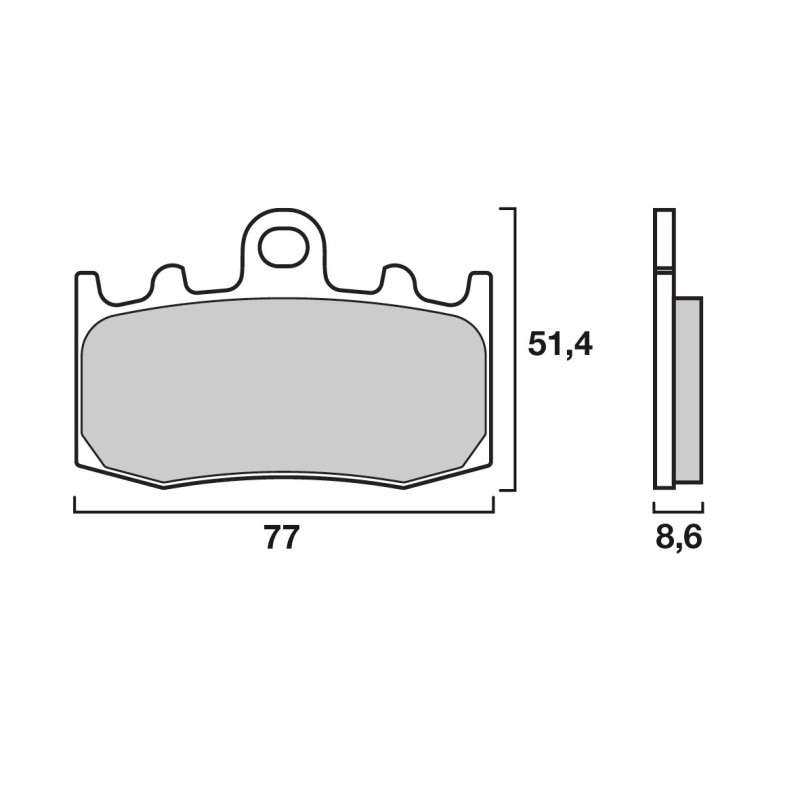 Pack Plaquettes de Frein Avant Brenta pour BMW HP2 Megamoto (07-08) - Métal Fritté - FT4123 Pack Plaquettes de Frein Avant Brenta pour BMW HP2 Megamoto (07-08) - Métal Fritté - FT4123