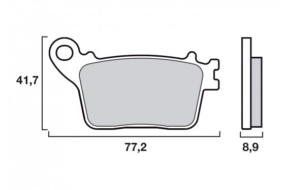 Plaquette de frein Brenta Arrière FT4114 - Syntérisé Route et Piste Plaquette de frein Brenta Arrière FT4114 - Syntérisé Route et Piste