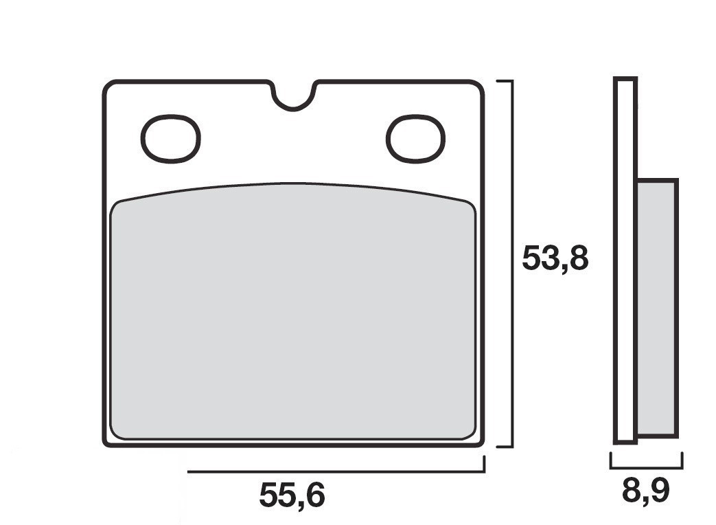 Plaquette de frein Arrière Brenta FT4141 - Syntérisé Route et Piste