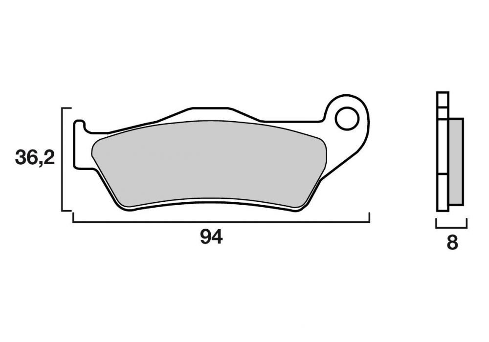 Plaquettes de Frein Avant Brenta pour Royal Enfield Classic 500 Chrome (2019) - Métal Fritté - BR4027