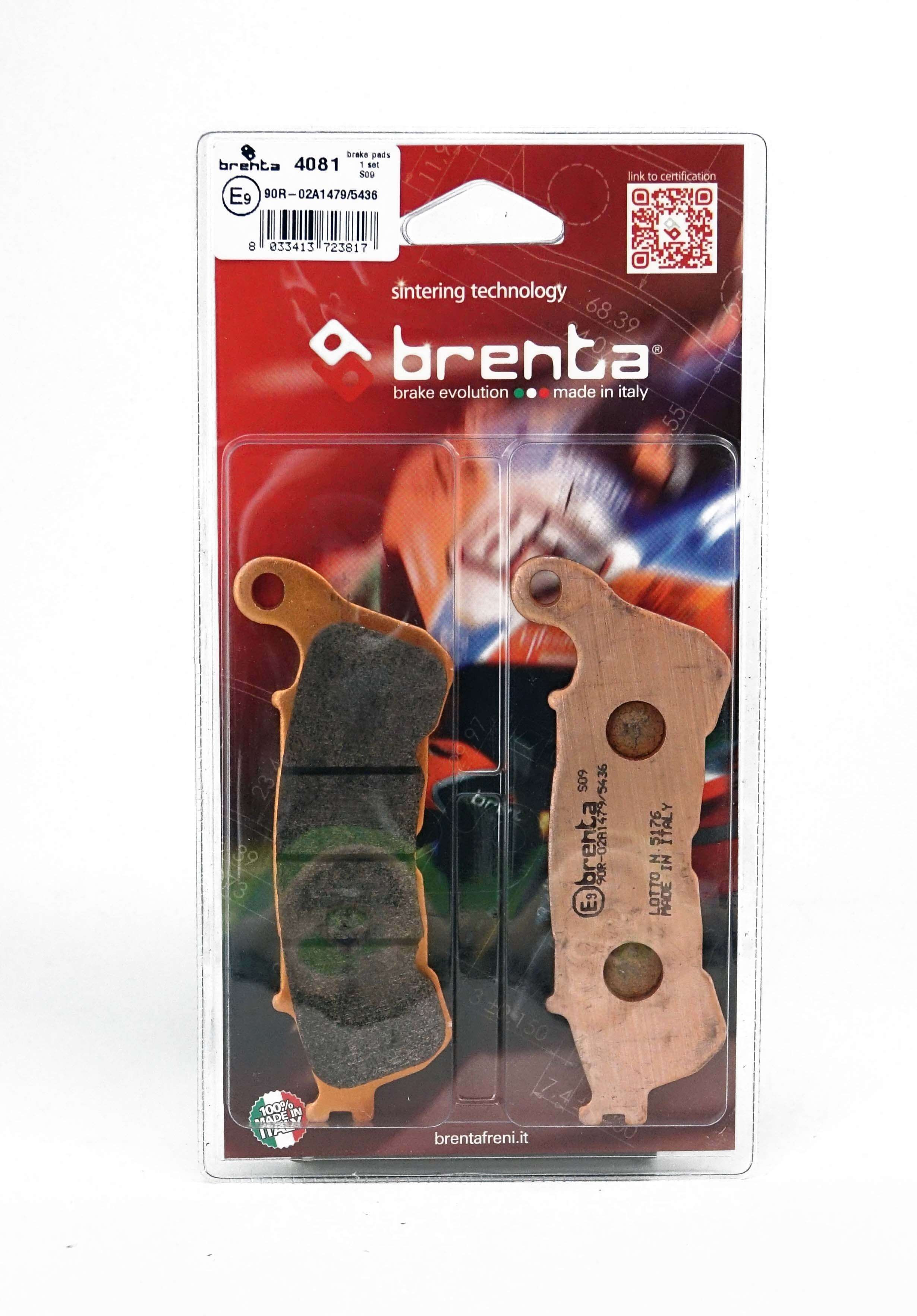 Plaquettes de Frein Avant Brenta pour Suzuki VLR 1800 Intruder C1800R (08-11) - Métal Fritté - BR4081