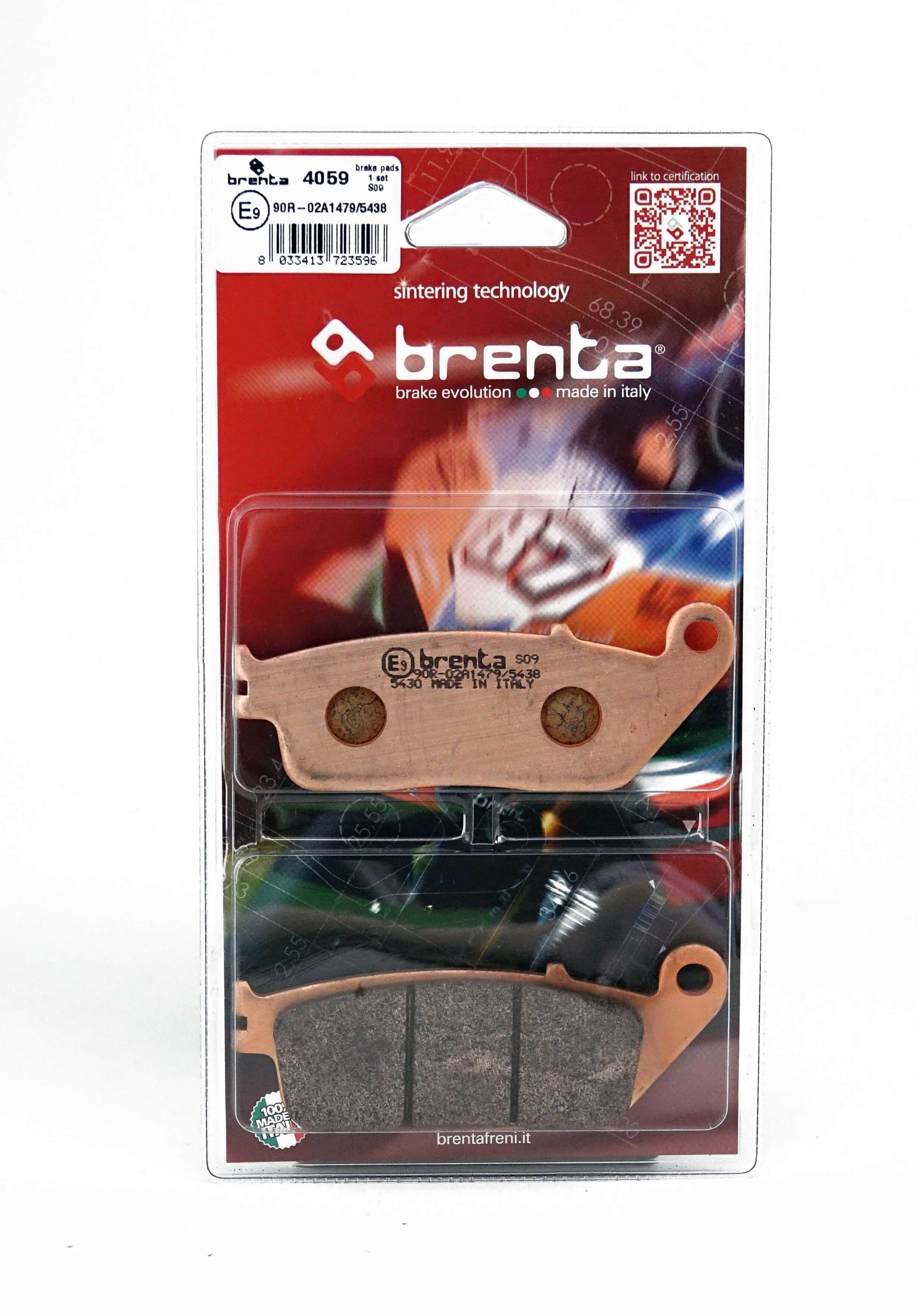 Plaquettes de Frein Avant Brenta pour Triumph Thruxton 865 (04-07) - Métal Fritté - BR4059