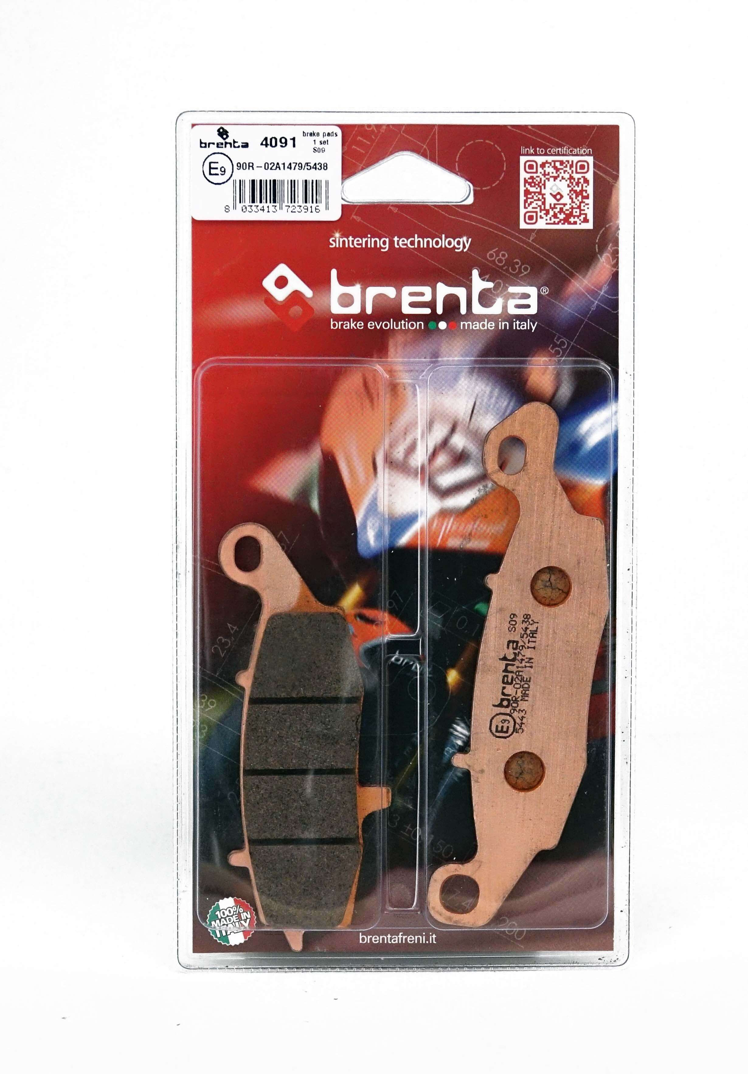 Plaquettes de Frein Avant Brenta pour Kawasaki W 800 Cafe (19-22) - Métal Fritté - FT4091
