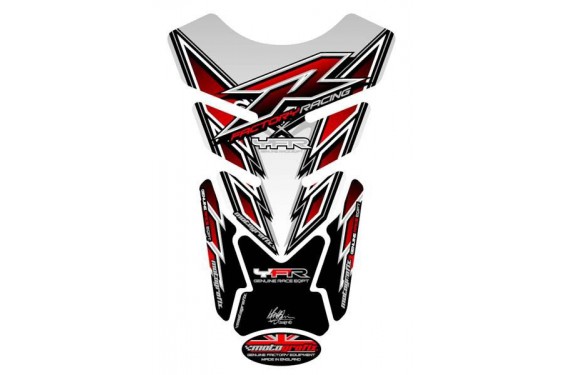 Protection de Réservoir Moto Universel Blanc - Rouge - Noir pour Yamaha