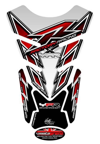 Protection de Réservoir Moto Universel Blanc - Rouge - Noir pour Yamaha