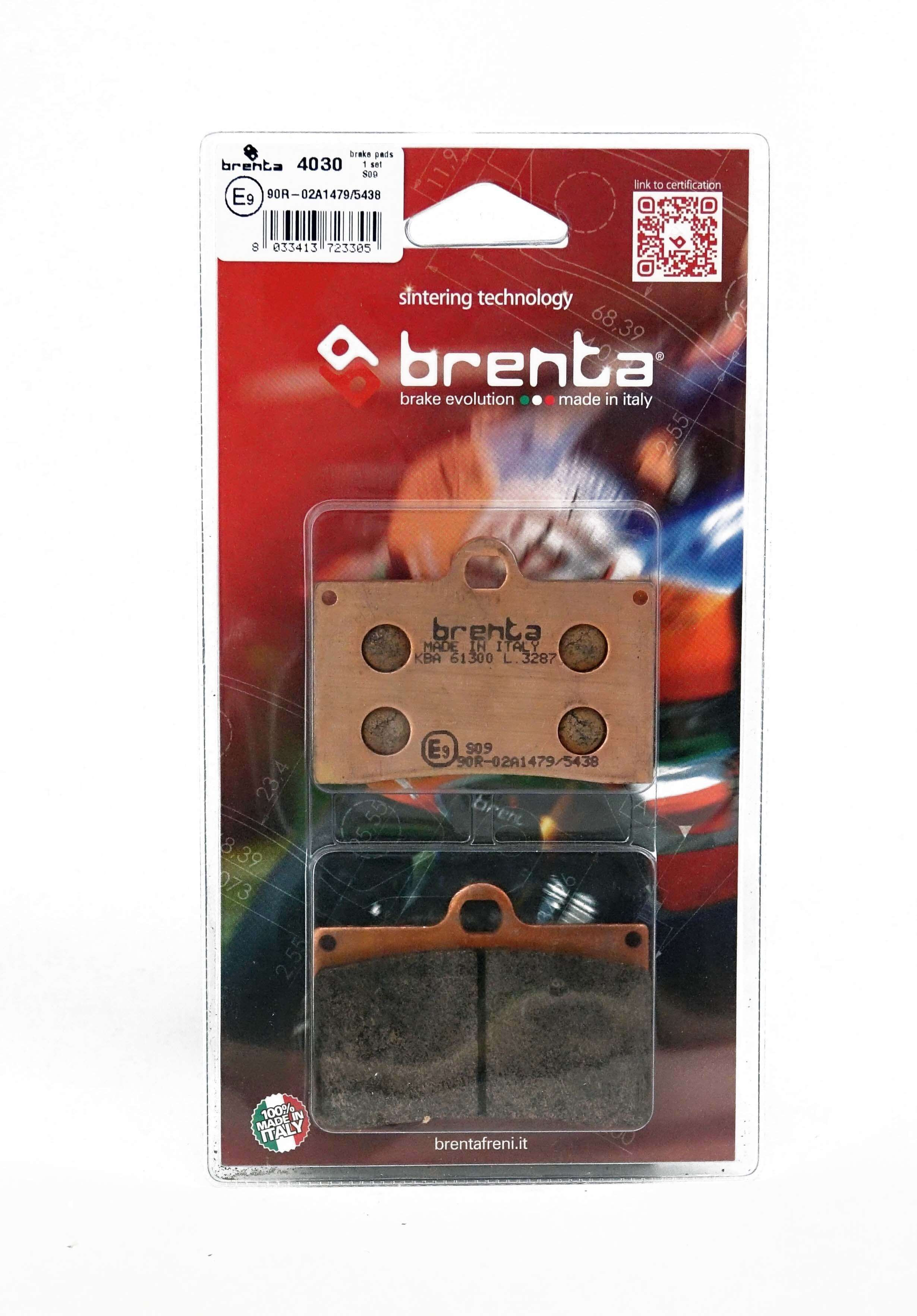 Plaquettes de Frein Avant Brenta pour MZ 660 Skorpion CUP (1999) - Métal Fritté - FT4030