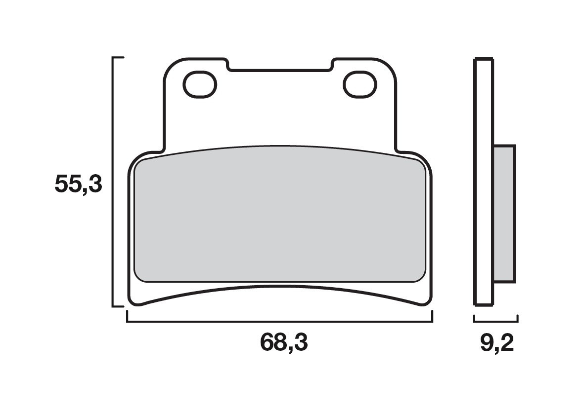 Plaquettes de Frein Avant Brenta pour Yamaha YZF-R125 (14-23) - Métal Fritté - BR4098