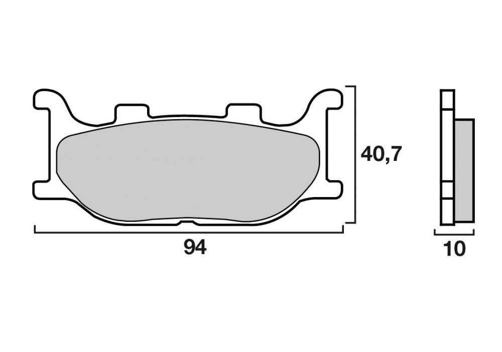 Plaquettes de Frein Avant Brenta pour Yamaha TDR 125 (93-02) - Métal Fritté - BR4019