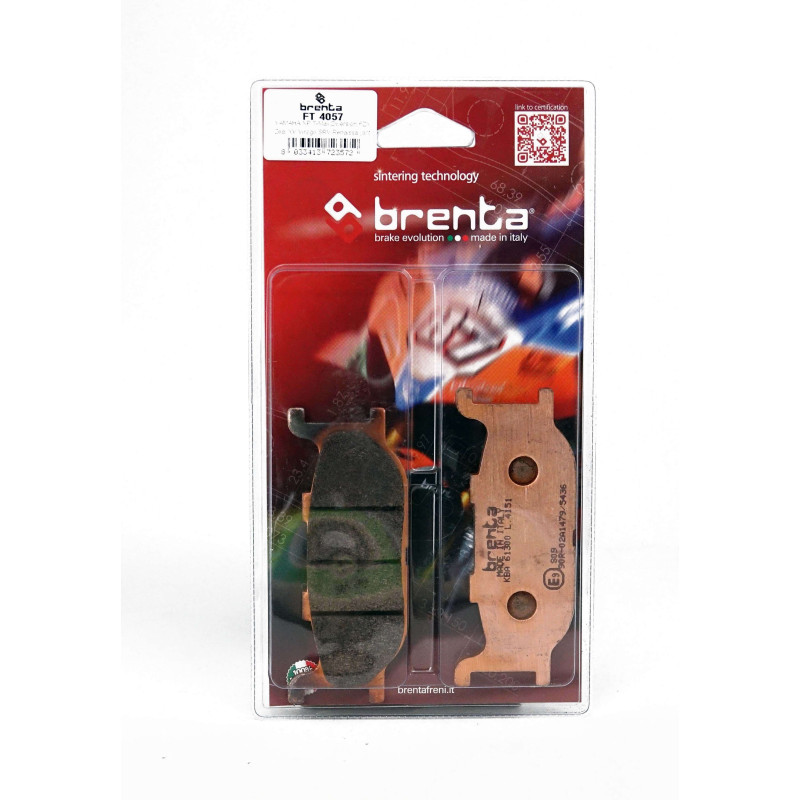 Plaquettes de Frein Avant Brenta pour Yamaha SR 400 (14-16) - Métal Fritté - BR4057 Plaquettes de Frein Avant Brenta pour Yamaha SR 400 (14-16) - Métal Fritté - BR4057