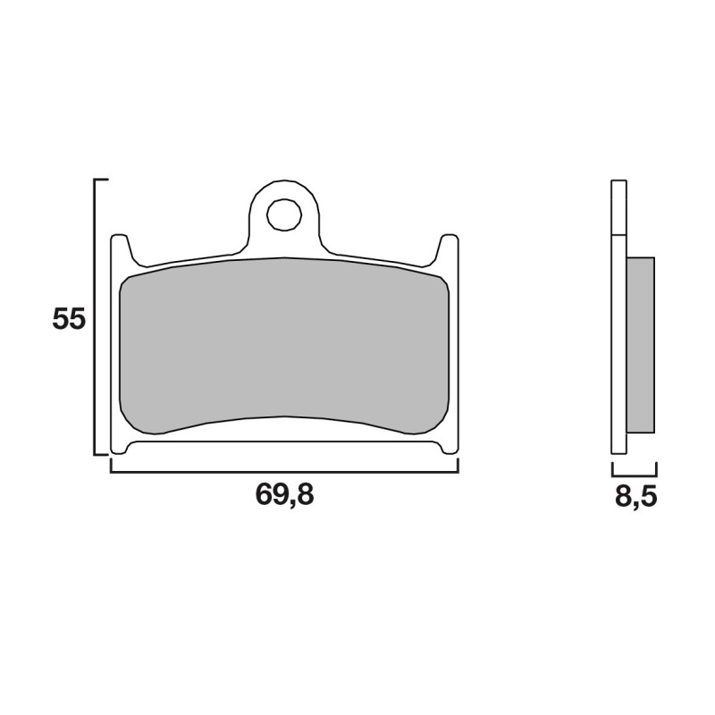 Plaquettes de Frein Avant Brenta pour Yamaha TZ 125 (97-00) - Métal Fritté - BR4127 Plaquettes de Frein Avant Brenta pour Yamaha TZ 125 (97-00) - Métal Fritté - BR4127