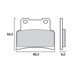 Plaquettes de Frein Avant Brenta pour Yamaha R125 (24-25) - Métal Fritté - BR4098