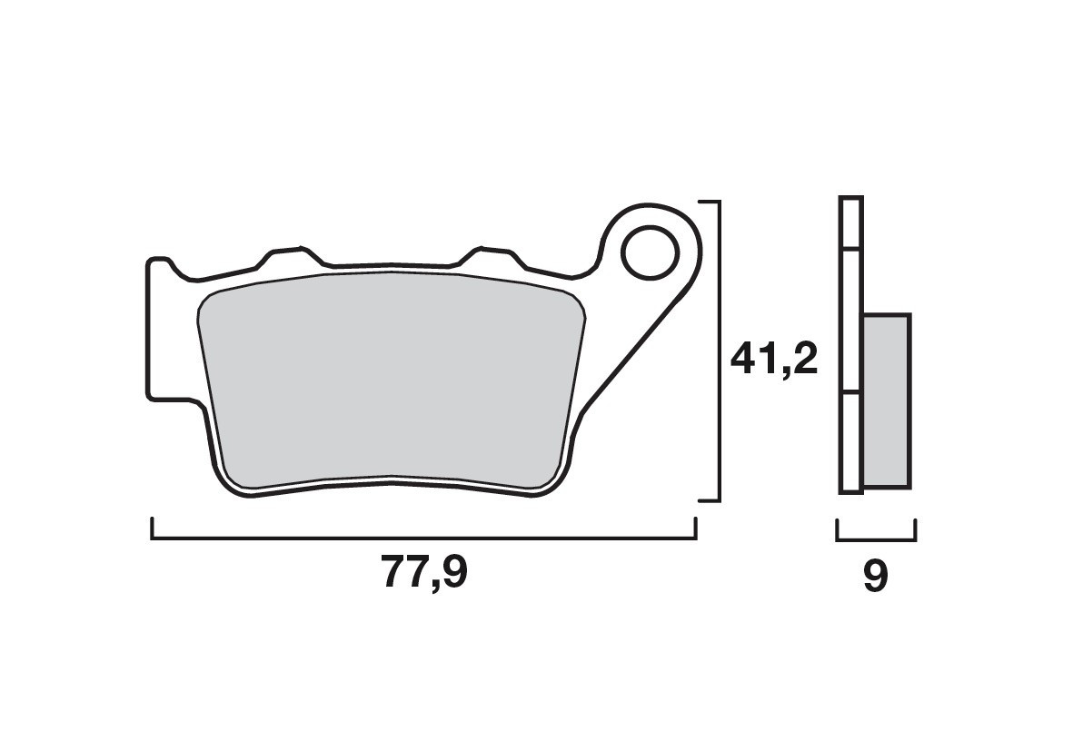 Plaquettes de Frein Arrière Brenta pour Triumph Daytona 660 (24-25) - Métal Fritté - BR4088