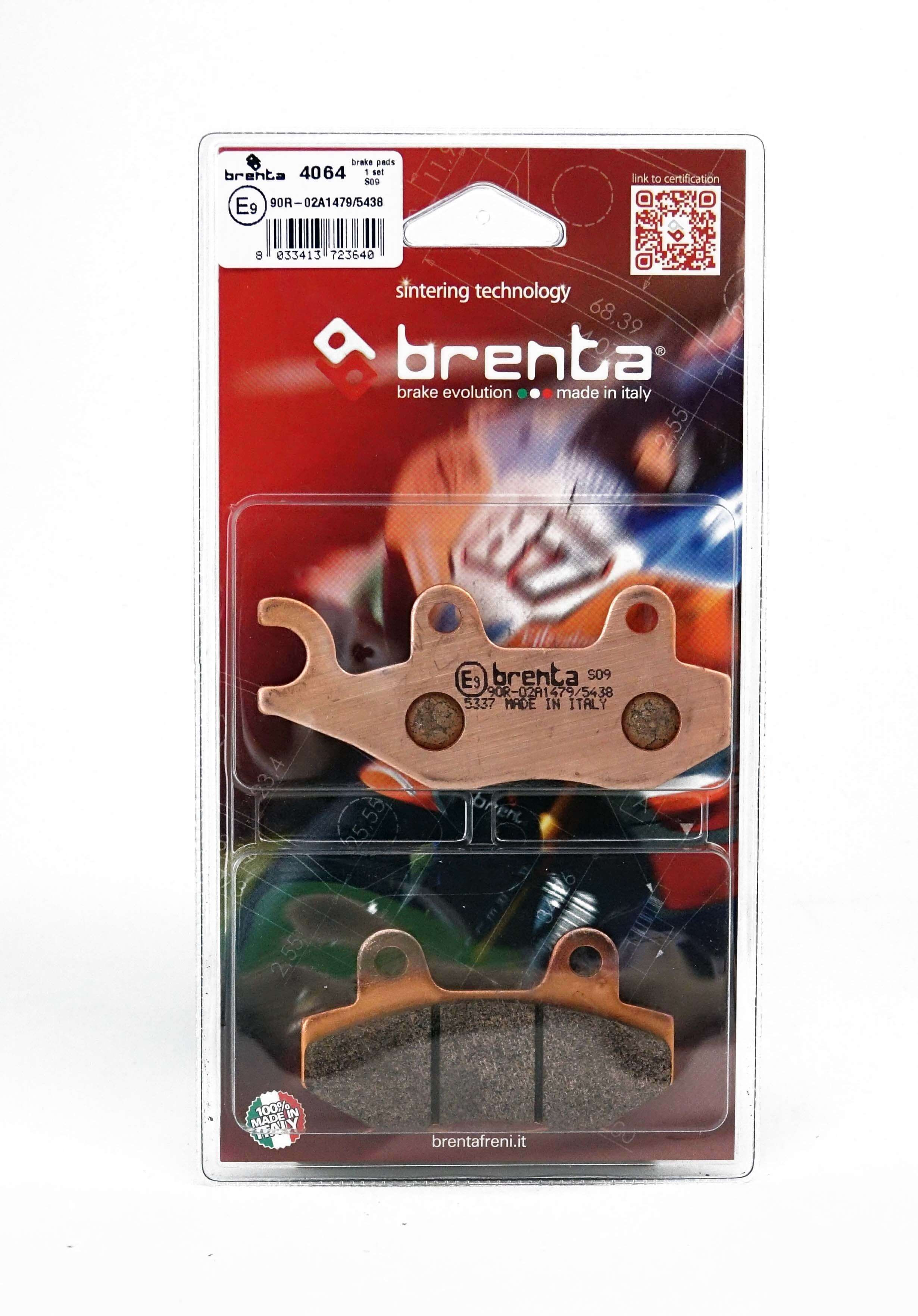 Plaquettes de Frein Arrière Brenta pour Triumph Daytona 1000 (92-93) - Métal Fritté - BR4064