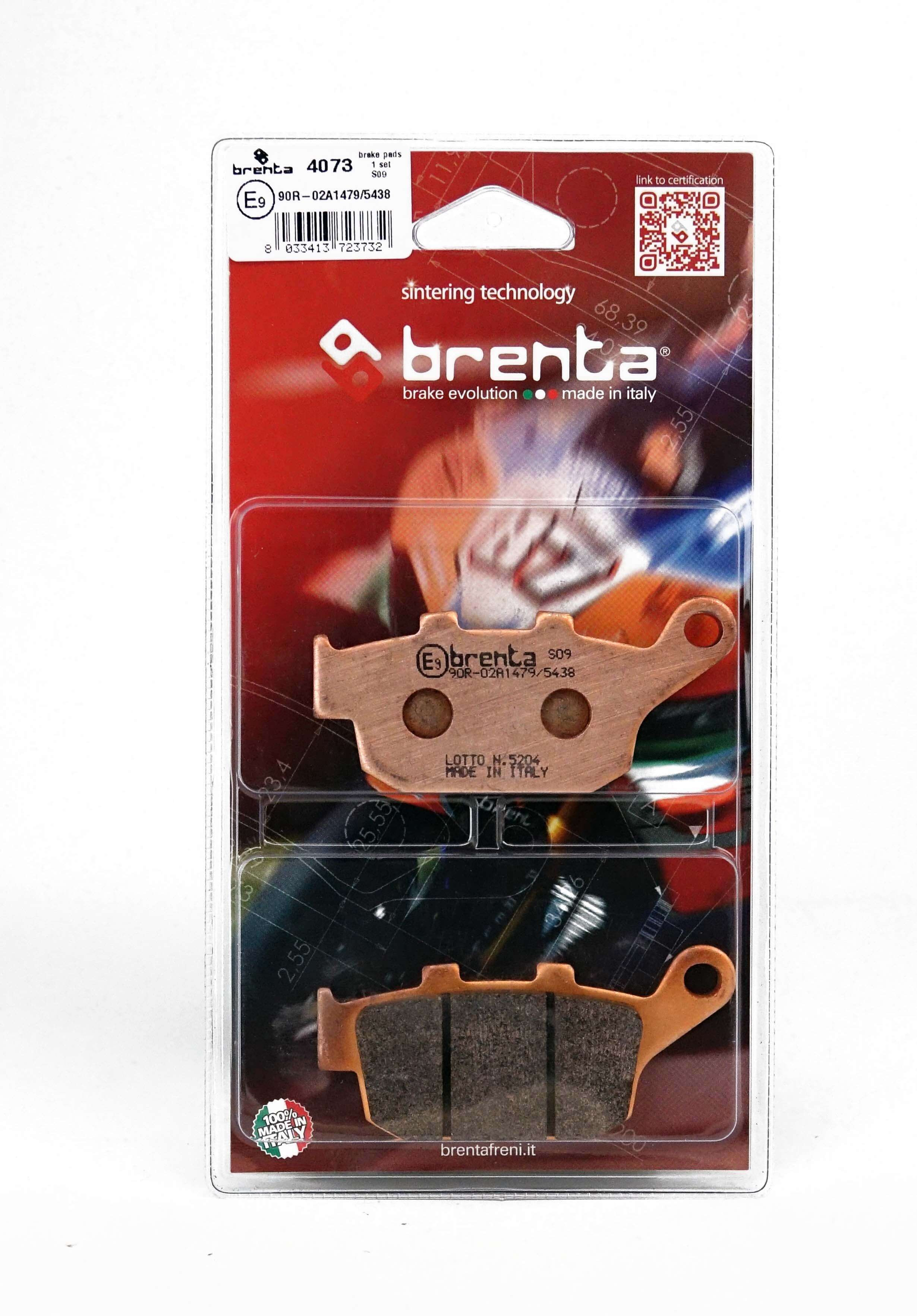 Plaquettes de Frein Arrière Brenta pour Suzuki XF 650 Freewind (97-01) - Métal Fritté - BR4073