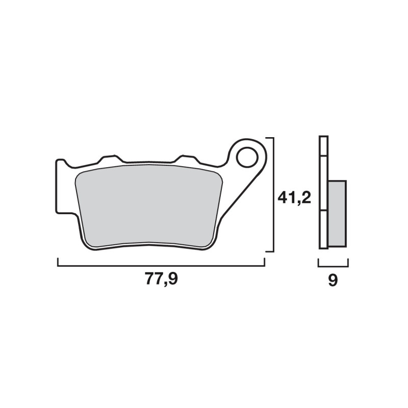 Plaquettes de Frein Arrière Brenta pour Royal Enfield Classic 500 Chrome (2019) - Métal Fritté - BR4088 Plaquettes de Frein Arrière Brenta pour Royal Enfield Classic 500 Chrome (2019) - Métal Fritté - BR4088